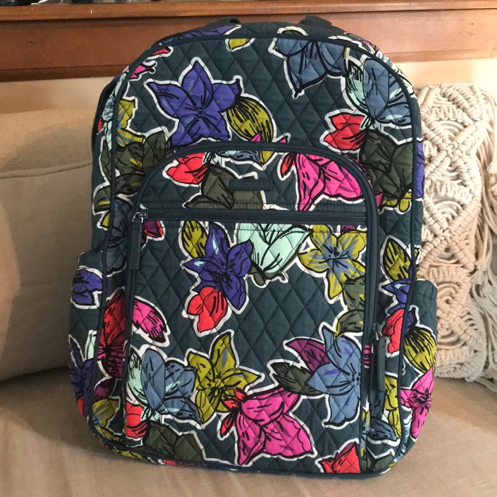 Green Vera Bradley backpack